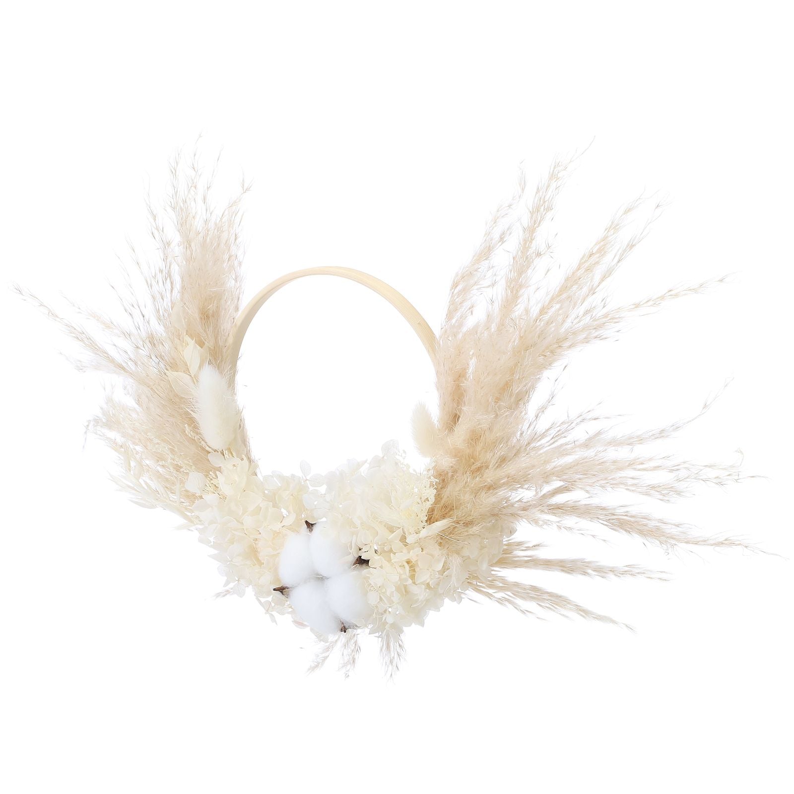Pampas Grass Wreath Lovely Fluffy Full Wall Wreaths for Living Room Bedroom Study