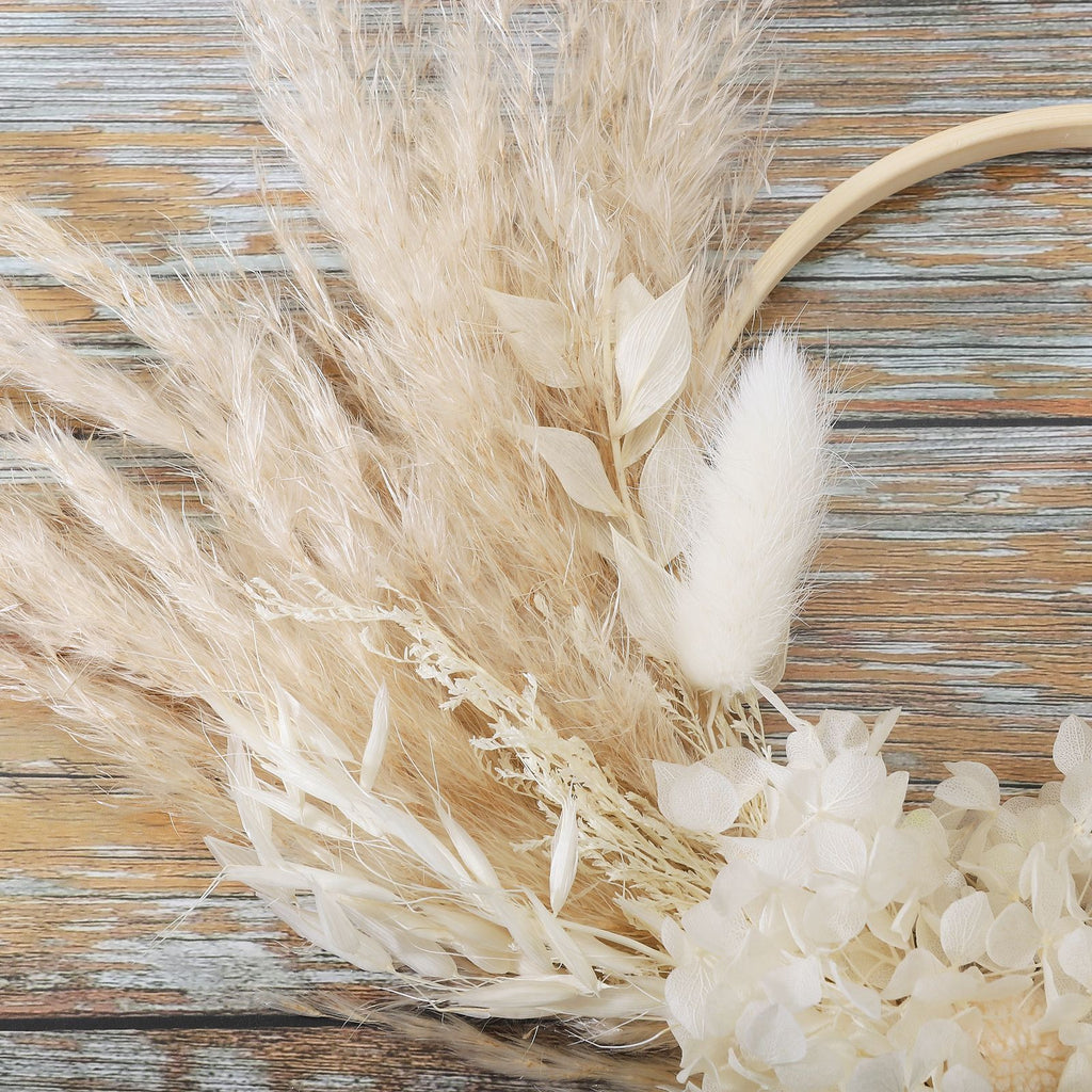Pampas Grass Wreath Lovely Fluffy Full Wall Wreaths for Living Room Bedroom Study