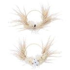 Pampas Grass Wreath Lovely Fluffy Full Wall Wreaths for Living Room Bedroom Study