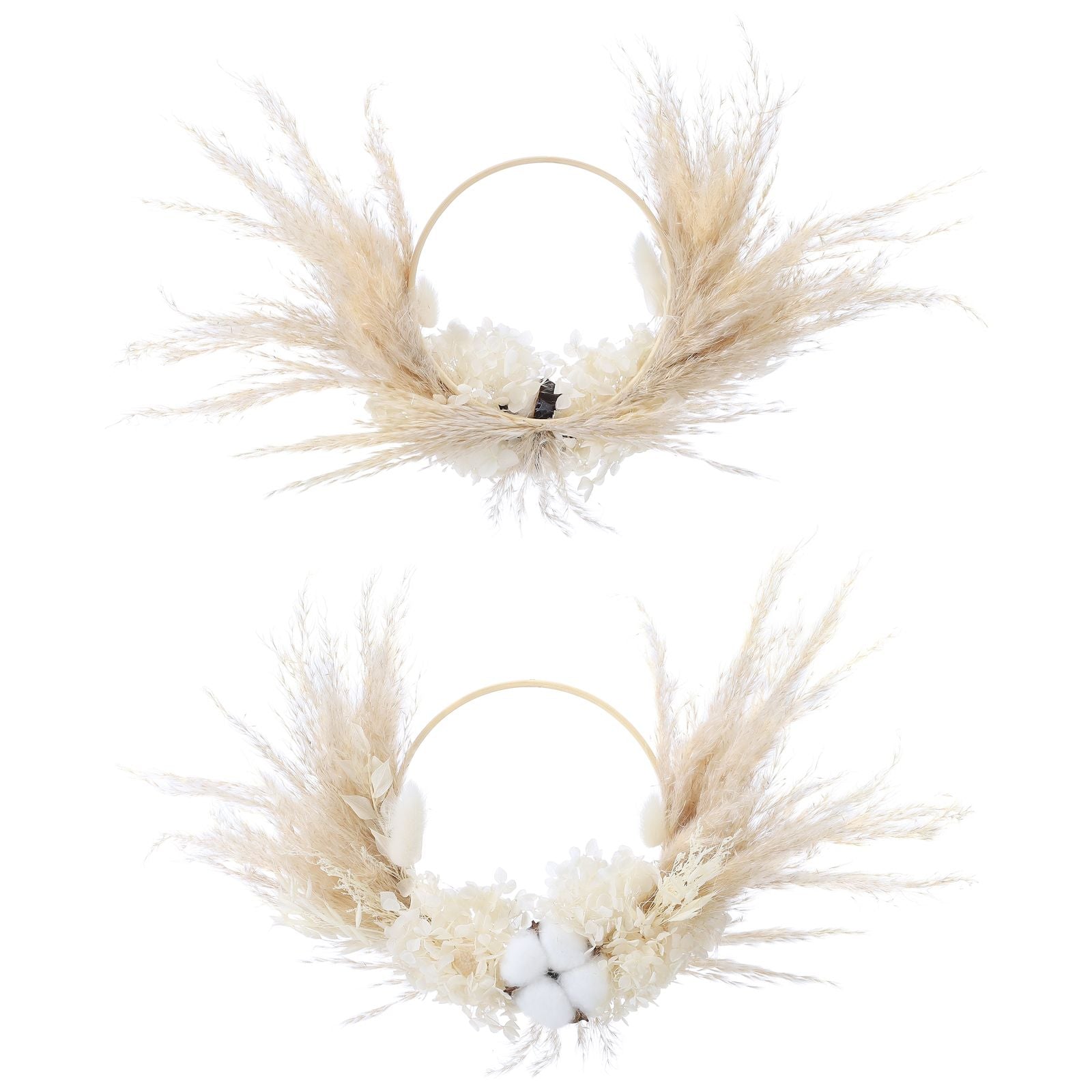 Pampas Grass Wreath Lovely Fluffy Full Wall Wreaths for Living Room Bedroom Study