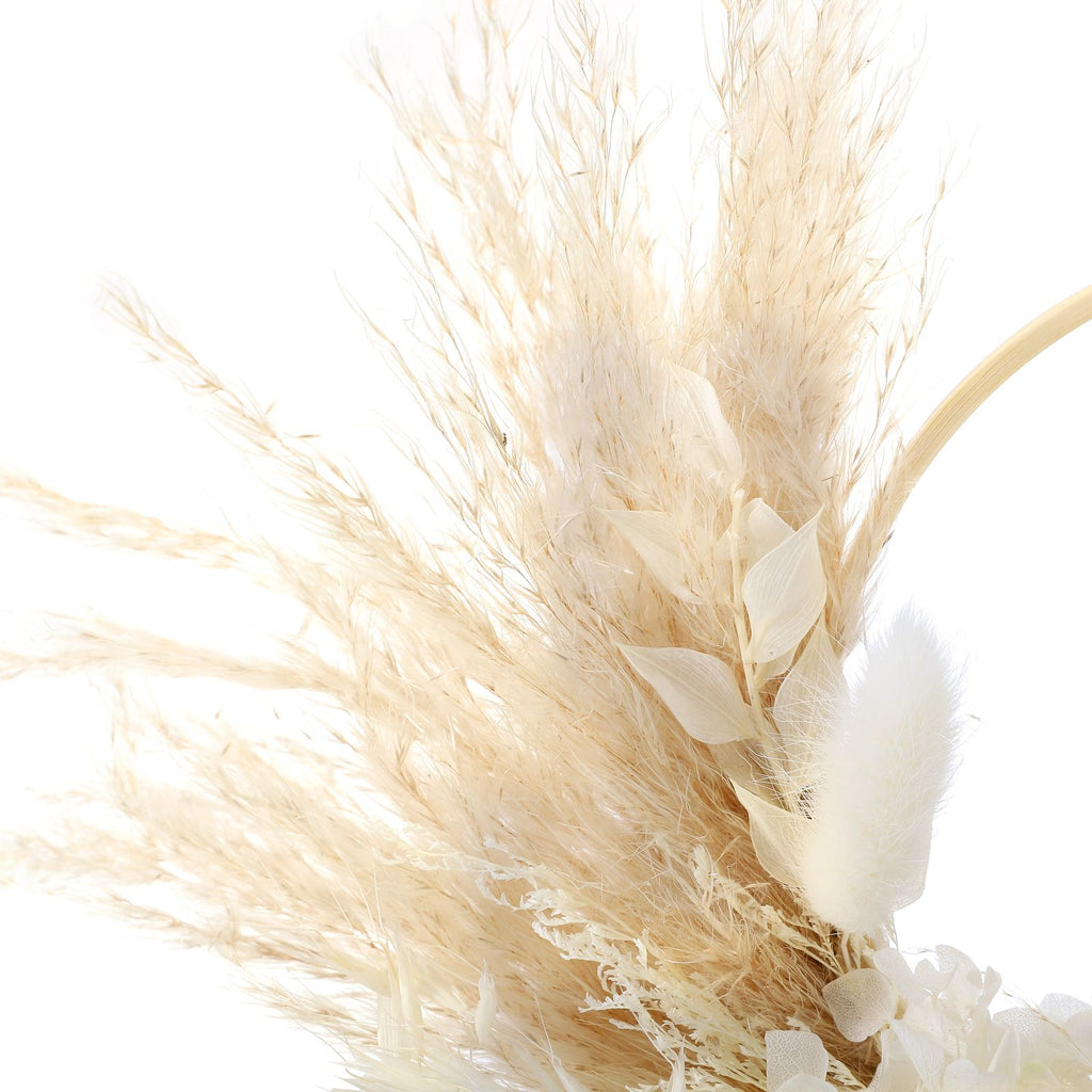 Pampas Grass Wreath Lovely Fluffy Full Wall Wreaths for Living Room Bedroom Study