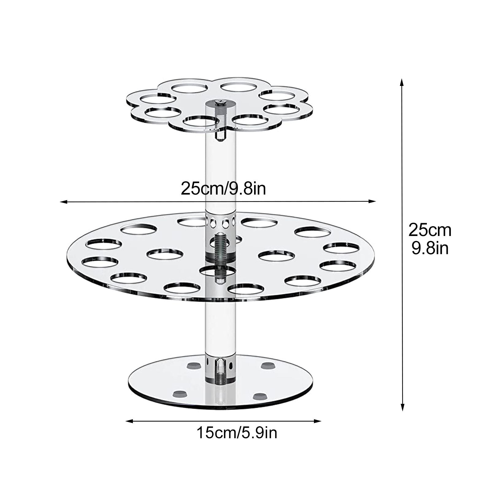 Acrylic Ice Cream Cone Bracket Popcorn Cone Display Rack