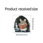 Cartoon Cute Candlelight Reading Mice Stick Mouse Hole Home Wall Decoration Wall Stickers