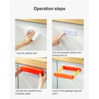 Foldable Plastic Bag Stand for Trash Can Stand Wall Mounted Garbage Bag Stand