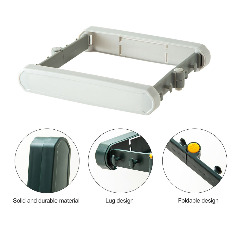 Foldable Plastic Bag Stand for Trash Can Stand Wall Mounted Garbage Bag Stand