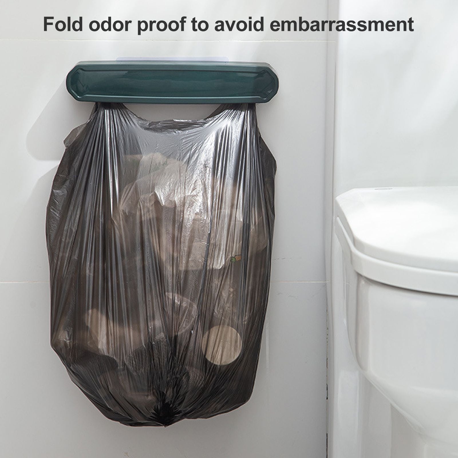 Foldable Plastic Bag Stand for Trash Can Stand Wall Mounted Garbage Bag Stand