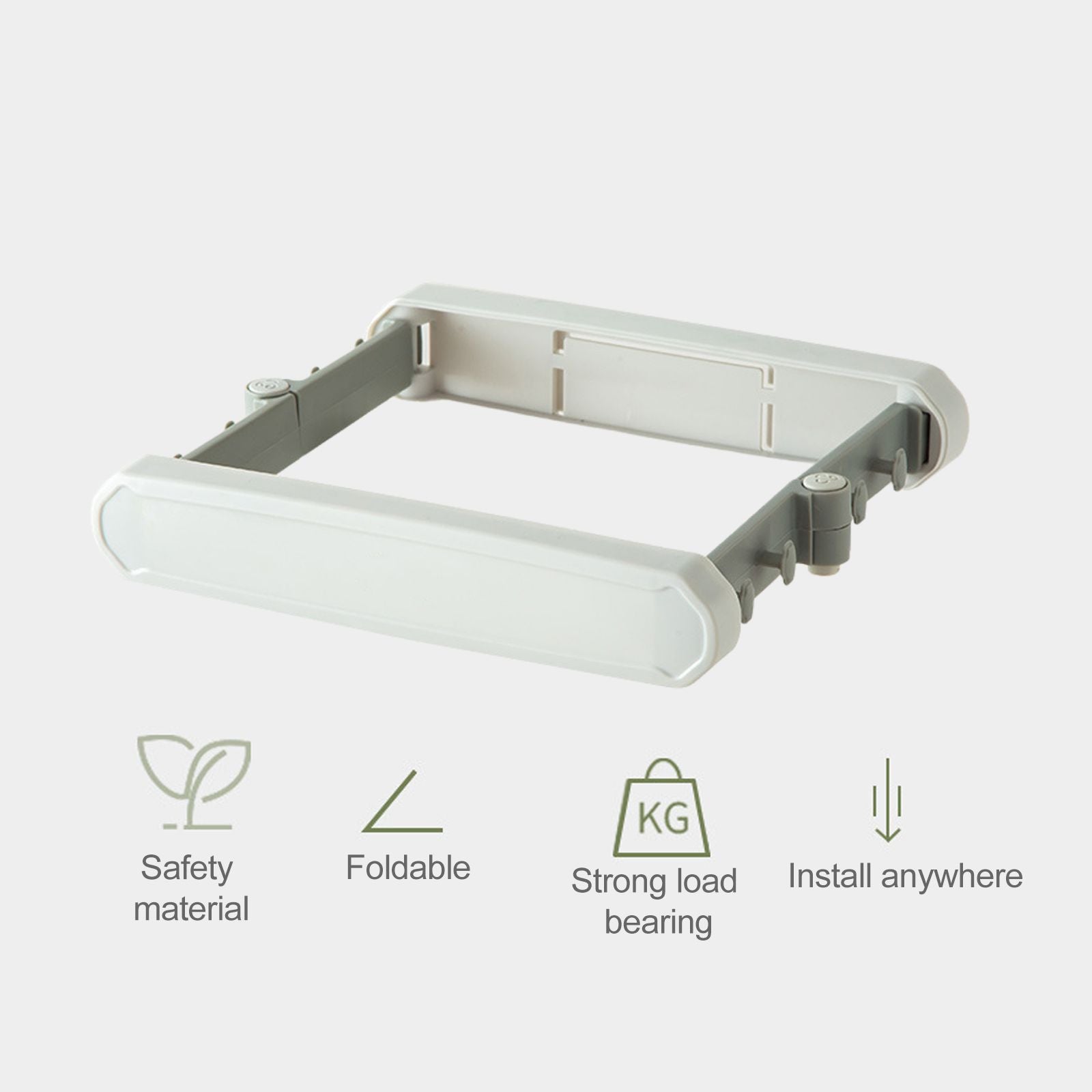 Foldable Plastic Bag Stand for Trash Can Stand Wall Mounted Garbage Bag Stand