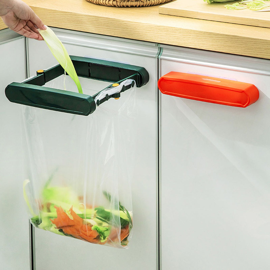 Foldable Plastic Bag Stand for Trash Can Stand Wall Mounted Garbage Bag Stand