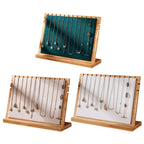 Bamboo Wood Pendant Display Board Jewelry Display Board Necklace Rack Removable Jewelry Display Props