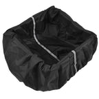 Bike Basket Cover Black Snow Defence Waterproof Dustproof Lightweight Reflect Light Bike Basket Liner