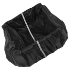 Bike Basket Cover Black Snow Defence Waterproof Dustproof Lightweight Reflect Light Bike Basket Liner