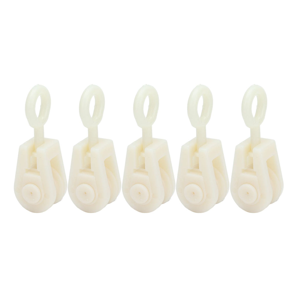 25pcs Livestock Fixed Pulley Plastic Greenhouse Pulley Accessories for Most Chicken Houses Farm