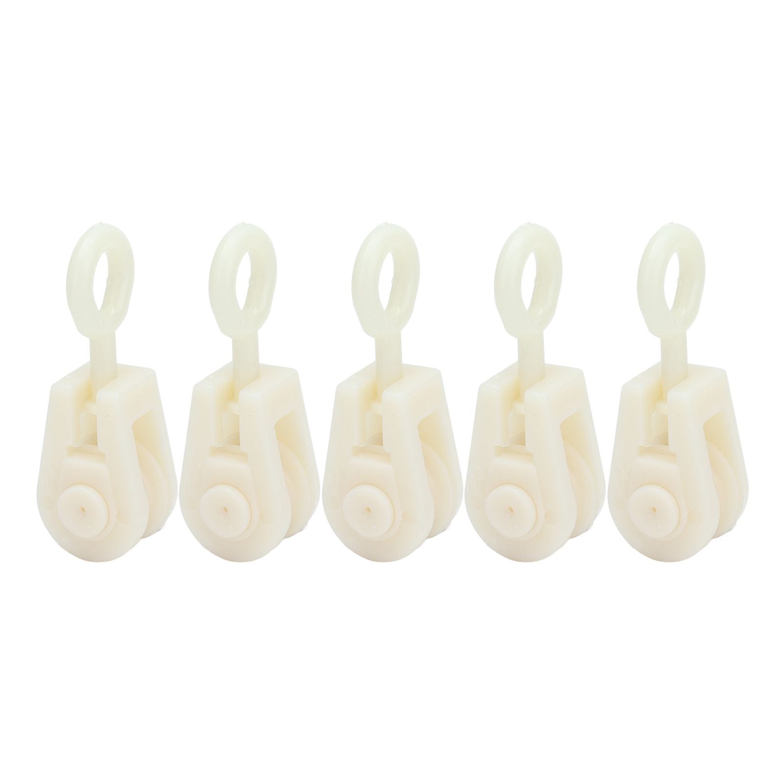 25pcs Livestock Fixed Pulley Plastic Greenhouse Pulley Accessories for Most Chicken Houses Farm