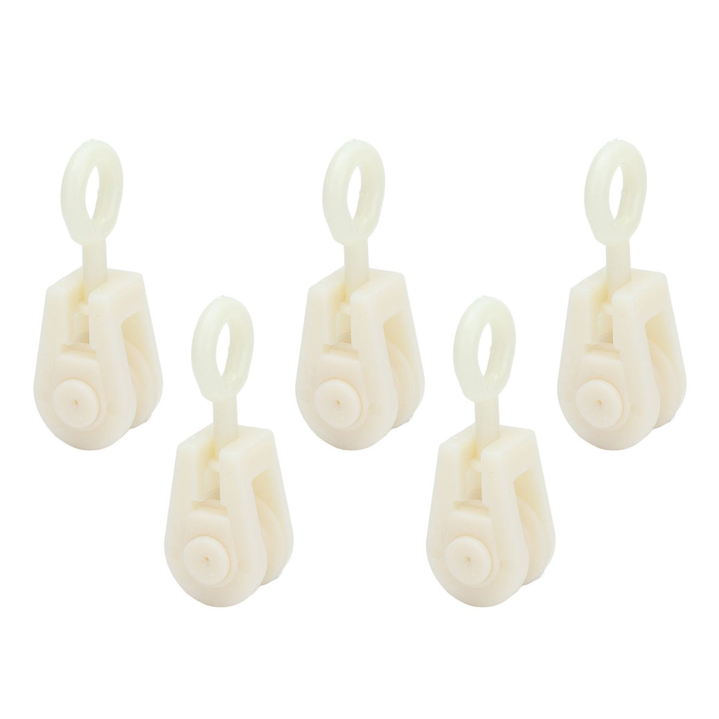 25pcs Livestock Fixed Pulley Plastic Greenhouse Pulley Accessories for Most Chicken Houses Farm