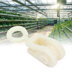 25pcs Livestock Fixed Pulley Plastic Greenhouse Pulley Accessories for Most Chicken Houses Farm