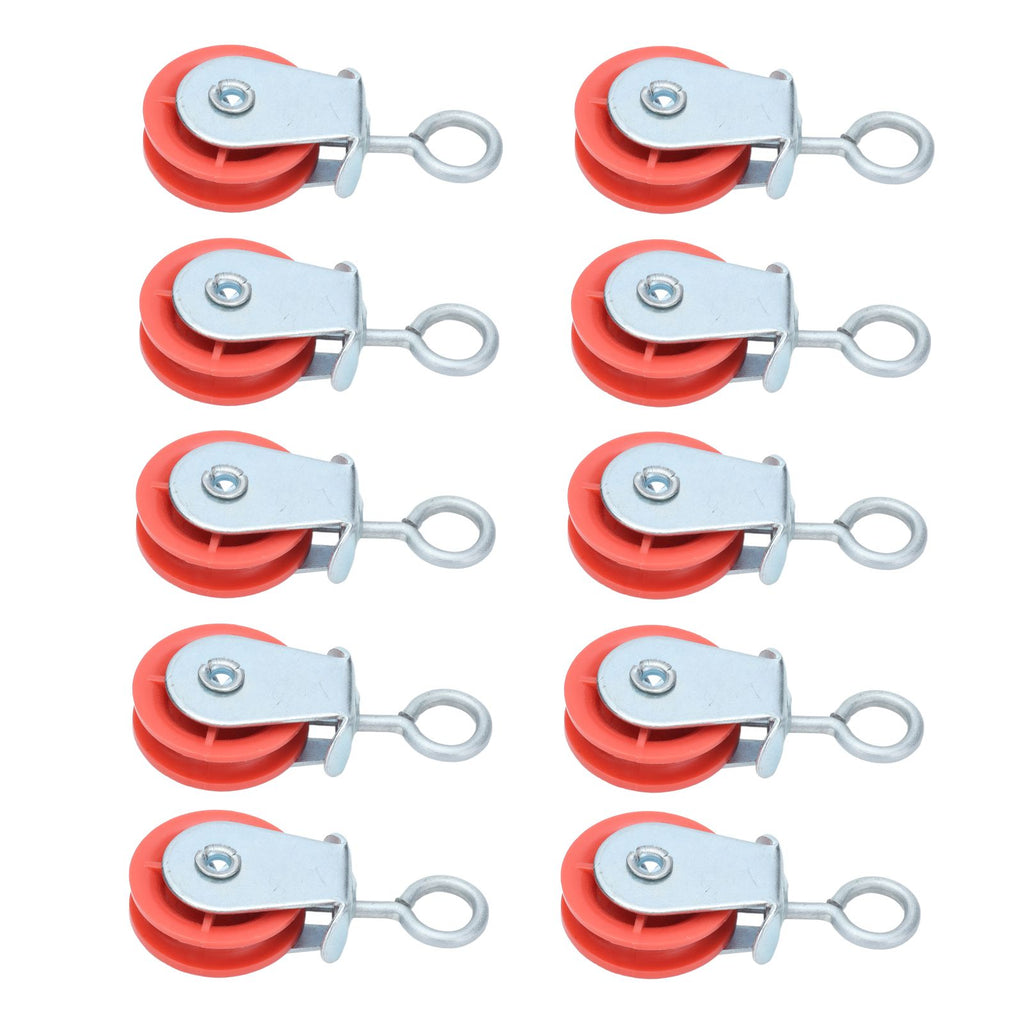 10pcs Waterline Fixed Pulley Medium Metal Automatic Poultry Products for Livestock Farm Chicken House