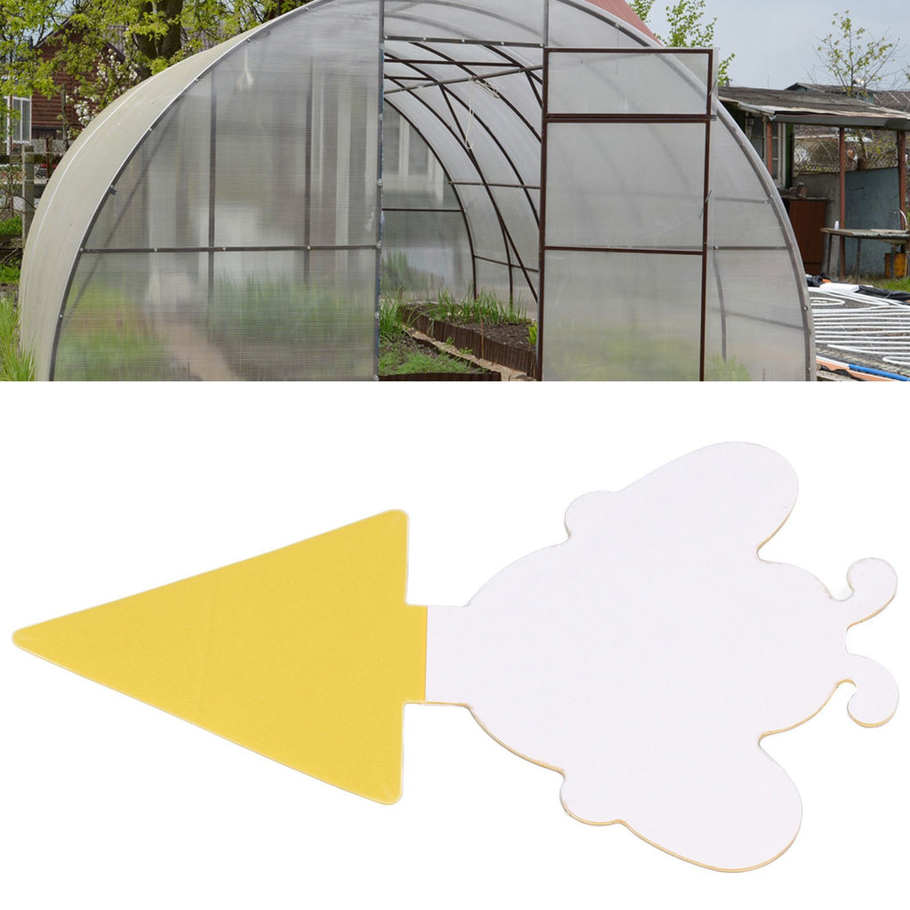 50Pcs Fungus Gnat Killer Effectively Catch Insects Strong Stickiness Easy to Use Insect Catching Board for GreenhouseBee