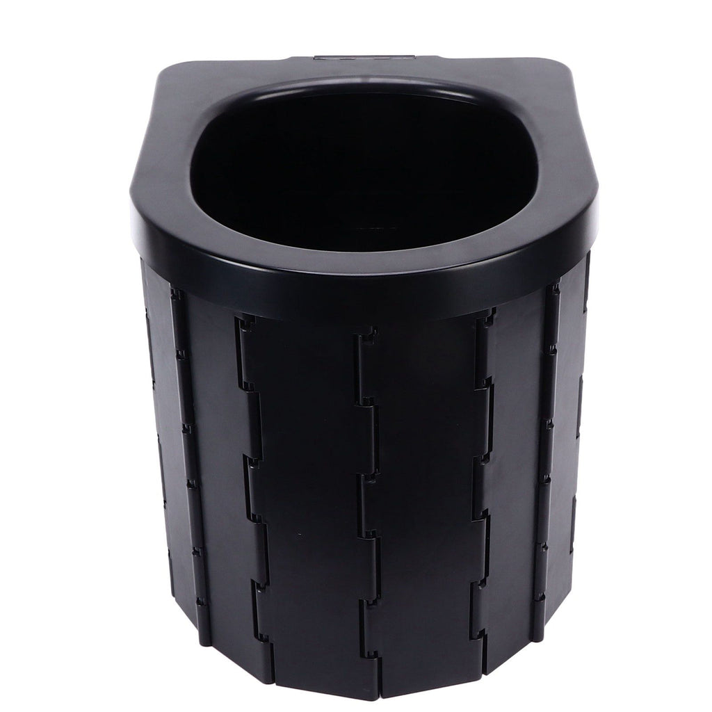 Car Folding Toilet 300 Catties Bearing Capacity Foldable Portable Comfortable Height Porta Potty for Camping TravellingOval
