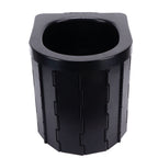 Car Folding Toilet 300 Catties Bearing Capacity Foldable Portable Comfortable Height Porta Potty for Camping TravellingOval
