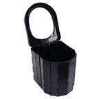 Car Folding Toilet 300 Catties Bearing Capacity Foldable Portable Comfortable Height Porta Potty for Camping TravellingOval