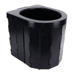 Car Folding Toilet 300 Catties Bearing Capacity Foldable Portable Comfortable Height Porta Potty for Camping TravellingOval