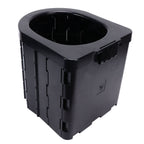 Car Folding Toilet 300 Catties Bearing Capacity Foldable Portable Comfortable Height Porta Potty for Camping TravellingOval