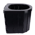 Car Folding Toilet 300 Catties Bearing Capacity Foldable Portable Comfortable Height Porta Potty for Camping TravellingOval