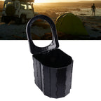 Car Folding Toilet 300 Catties Bearing Capacity Foldable Portable Comfortable Height Porta Potty for Camping TravellingOval