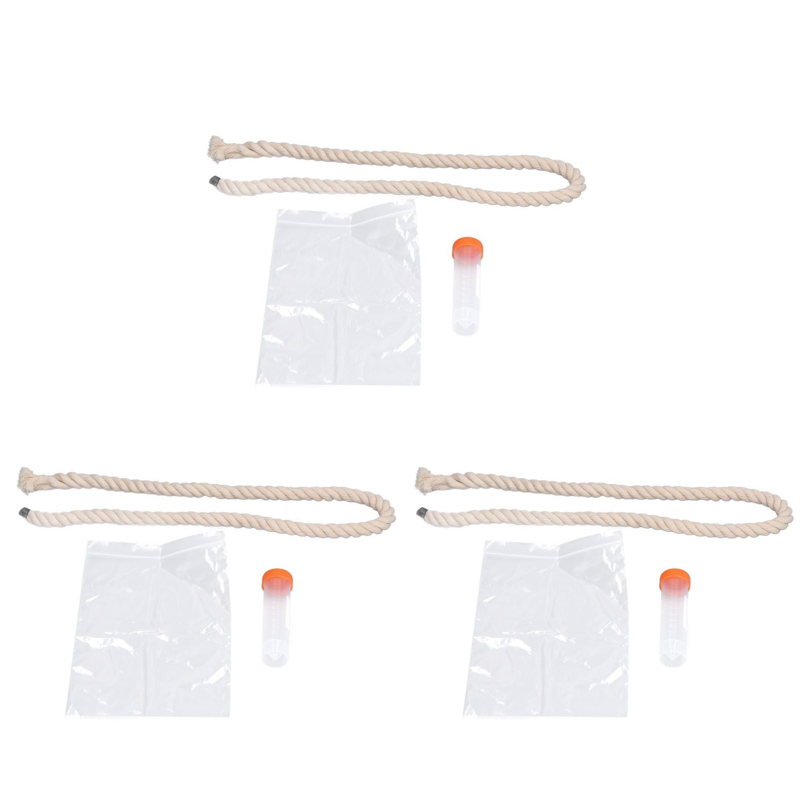 3Sets Saliva Sampling Rope Strong Practicability Complete Tools Soft Cotton Rope Swine Fever Detection Tool for Pigs