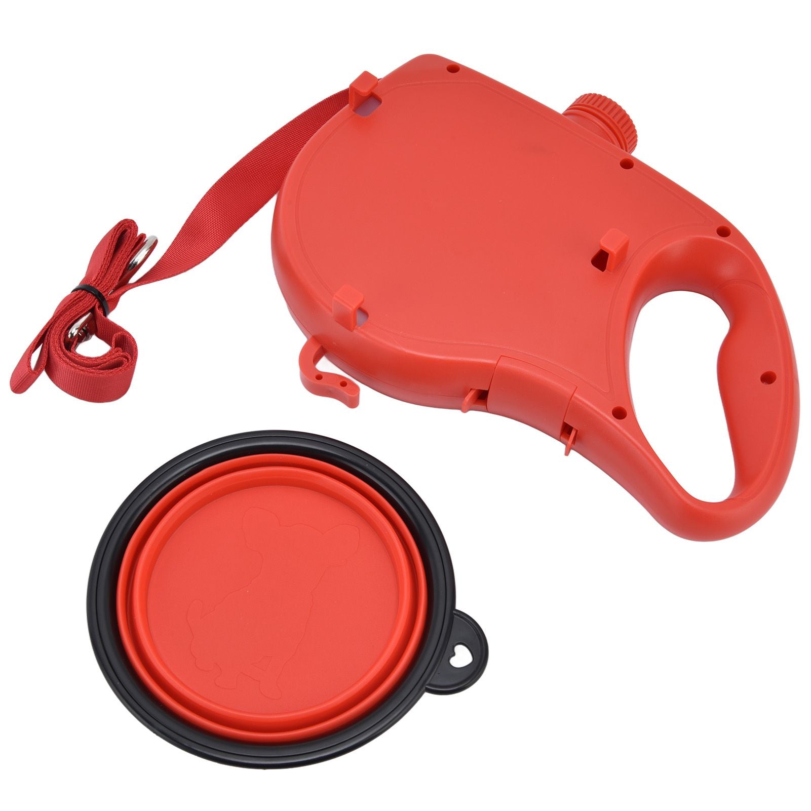 Pet Leash Multifunction Hollow Inside Multicolor Optional Lightweight Portable Small Dog LeashRed