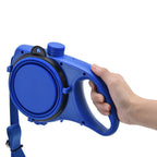 Pet Leash Multifunction Hollow Inside Multicolor Optional Lightweight Portable Small Dog LeashBlue