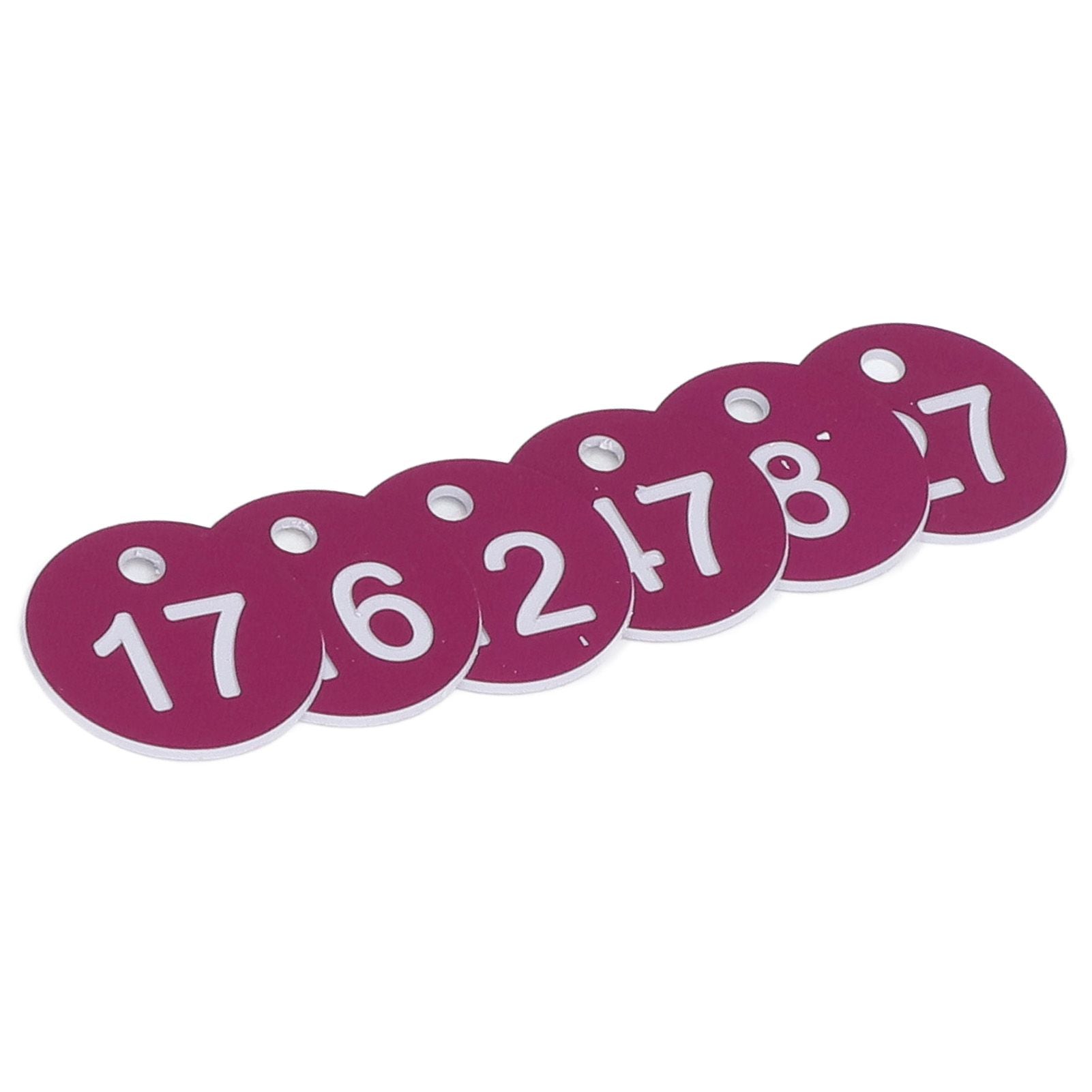 50Pcs Numbered Label Round Simple Beautiful Beehive Tag Breeding Supplies for Beekeeping Animal HusbandryNumbers 1 to 50 Purple