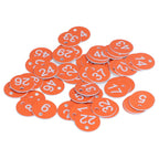 50Pcs Numbered Label Round Simple Beautiful Beehive Tag Breeding Supplies for Beekeeping Animal HusbandryNumbers 1 to 50 Orange