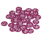 50Pcs Numbered Label Round Simple Beautiful Beehive Tag Breeding Supplies for Beekeeping Animal HusbandryNumbers 51 to 100 Purple