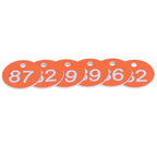50Pcs Numbered Label Round Simple Beautiful Beehive Tag Breeding Supplies for Beekeeping Animal HusbandryNumbers 51 to 100 Orange