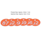 50Pcs Numbered Label Round Simple Beautiful Beehive Tag Breeding Supplies for Beekeeping Animal HusbandryNumbers 51 to 100 Orange