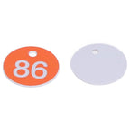 50Pcs Numbered Label Round Simple Beautiful Beehive Tag Breeding Supplies for Beekeeping Animal HusbandryNumbers 51 to 100 Orange