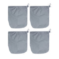 4PCS Car Rearview Mirror Protective Cover 190T Polyester Taffeta Faucet Frost Guard CoverGrey