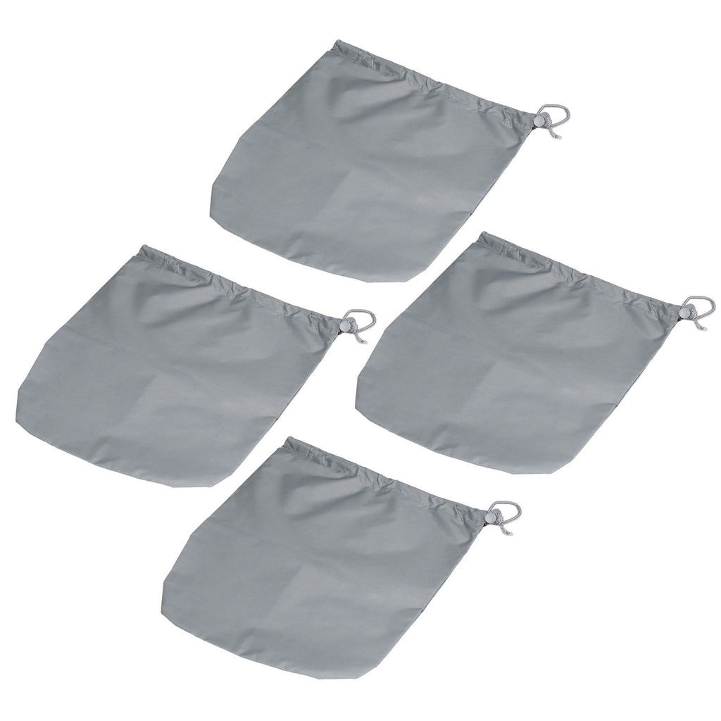 4PCS Car Rearview Mirror Protective Cover 190T Polyester Taffeta Faucet Frost Guard CoverGrey