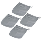 4PCS Car Rearview Mirror Protective Cover 190T Polyester Taffeta Faucet Frost Guard CoverGrey
