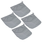 4PCS Car Rearview Mirror Protective Cover 190T Polyester Taffeta Faucet Frost Guard CoverGrey