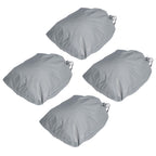 4PCS Car Rearview Mirror Protective Cover 190T Polyester Taffeta Faucet Frost Guard CoverGrey