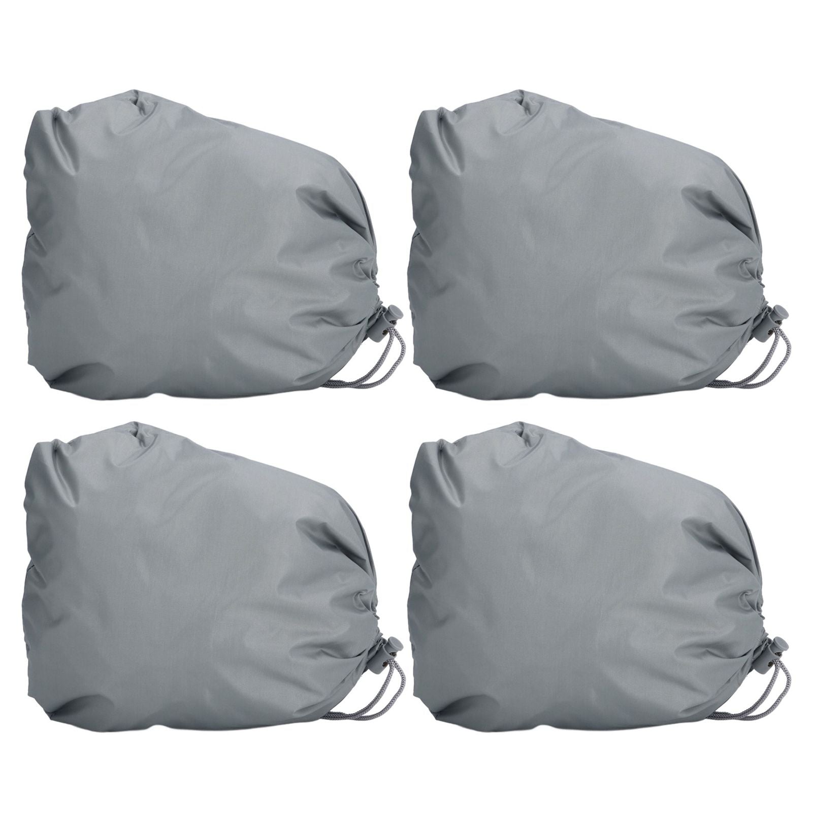 4PCS Car Rearview Mirror Protective Cover 190T Polyester Taffeta Faucet Frost Guard CoverGrey