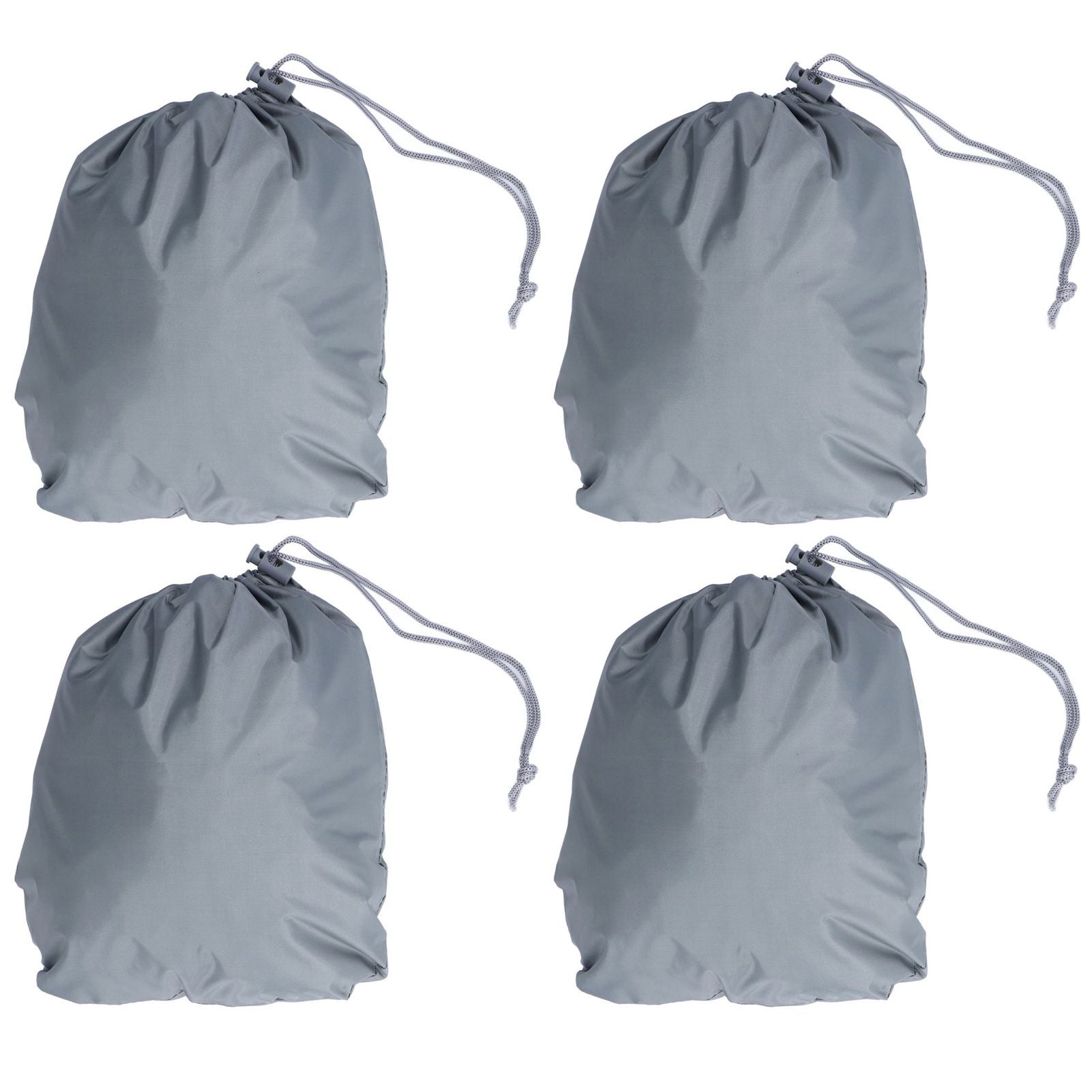 4PCS Car Rearview Mirror Protective Cover 190T Polyester Taffeta Faucet Frost Guard CoverGrey