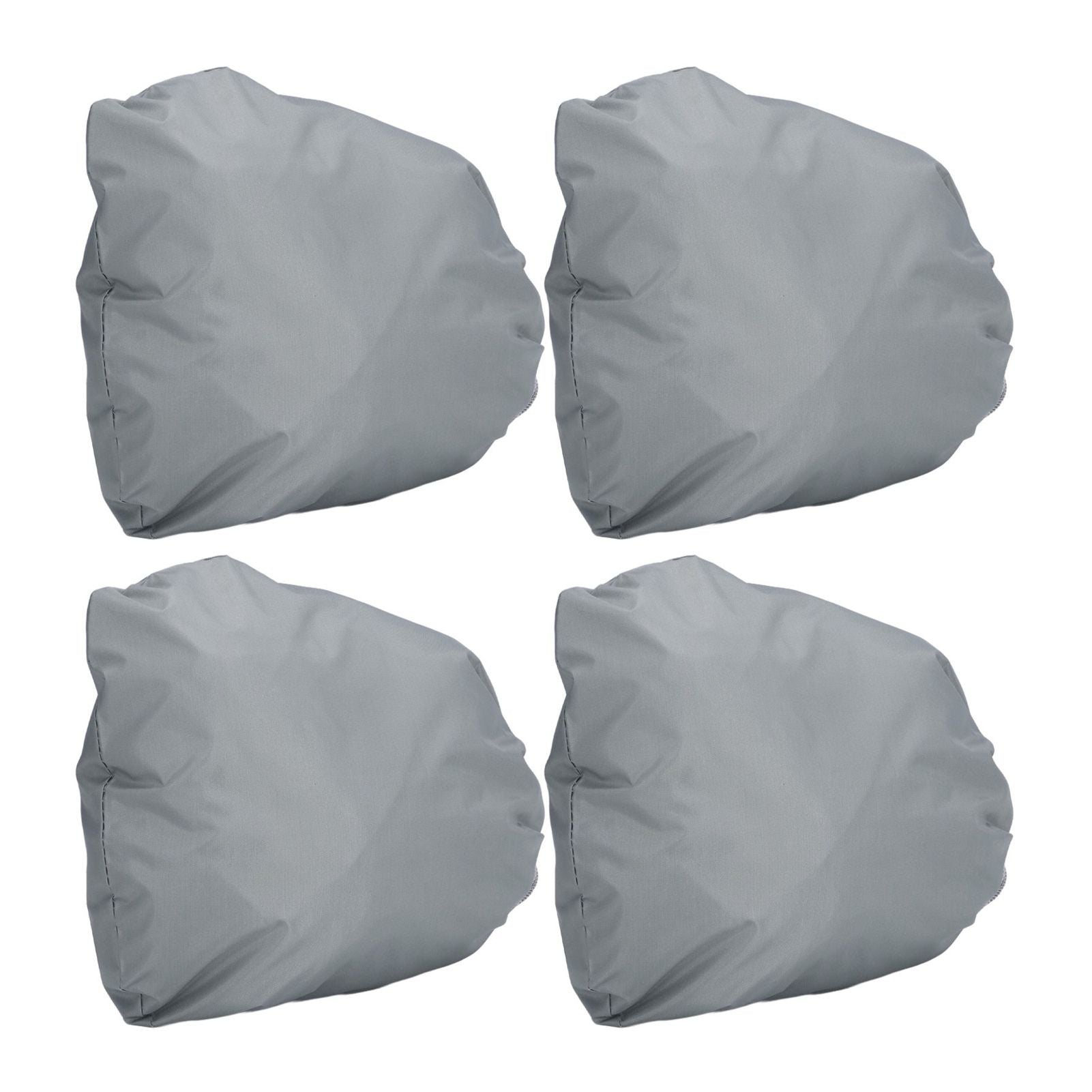4PCS Car Rearview Mirror Protective Cover 190T Polyester Taffeta Faucet Frost Guard CoverGrey