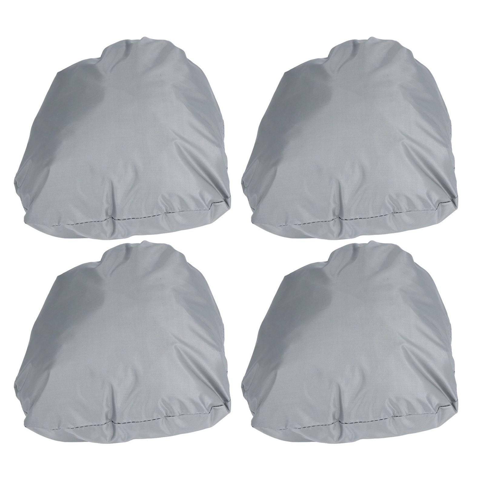 4PCS Car Rearview Mirror Protective Cover 190T Polyester Taffeta Faucet Frost Guard CoverGrey