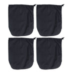 4PCS Car Rearview Mirror Protective Cover 190T Polyester Taffeta Faucet Frost Guard CoverBlack