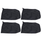 4PCS Car Rearview Mirror Protective Cover 190T Polyester Taffeta Faucet Frost Guard CoverBlack