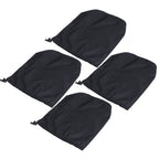 4PCS Car Rearview Mirror Protective Cover 190T Polyester Taffeta Faucet Frost Guard CoverBlack
