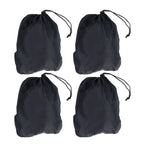 4PCS Car Rearview Mirror Protective Cover 190T Polyester Taffeta Faucet Frost Guard CoverBlack
